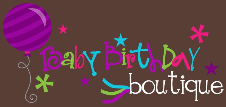 Baby Birthday Custom Boutique Logo Design
