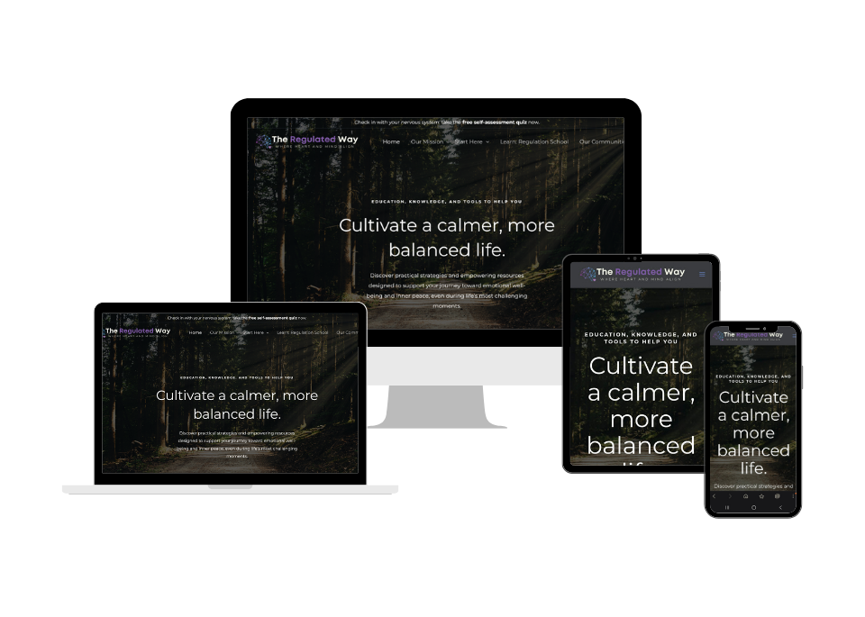 the regulated way website design